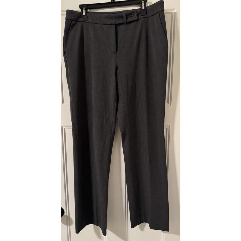 Talbots Pants Size 12 Gray Signature Boot Stretch Pockets Trousers Career Staple